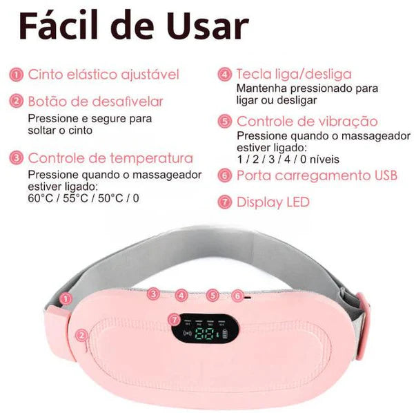 Massageador Térmico Para Cólica Menstrual - Vitrine Star  ⭐